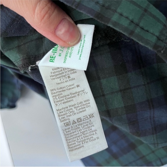 J. CREW Tartan Plaid Ruffle Top - Picture 9 of 10